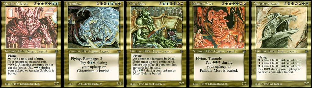 MTG Elder Dragon Legend cards