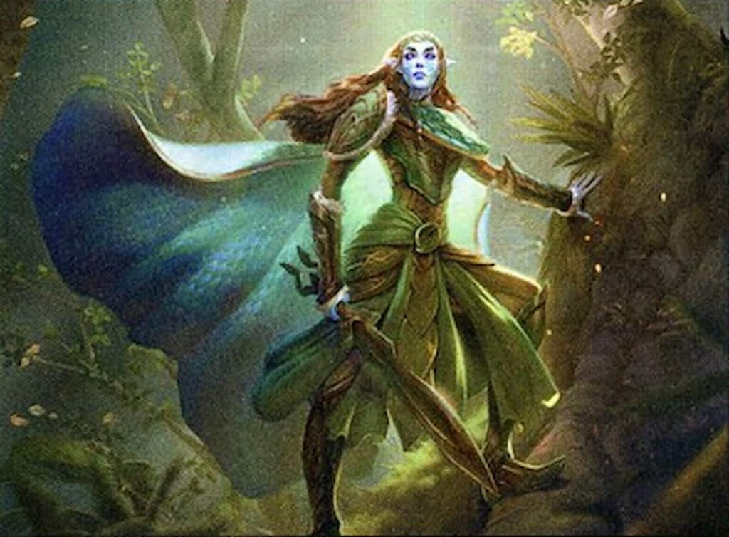 mtg Lathril, Blade of the Elves card art