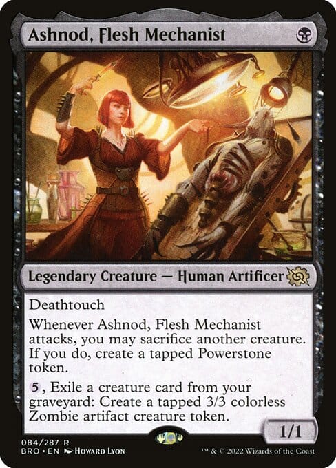 MTG Ashnod, Flesh Mechanist mono black commander card