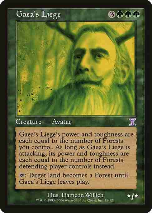 MTG Gaea's Liege card
