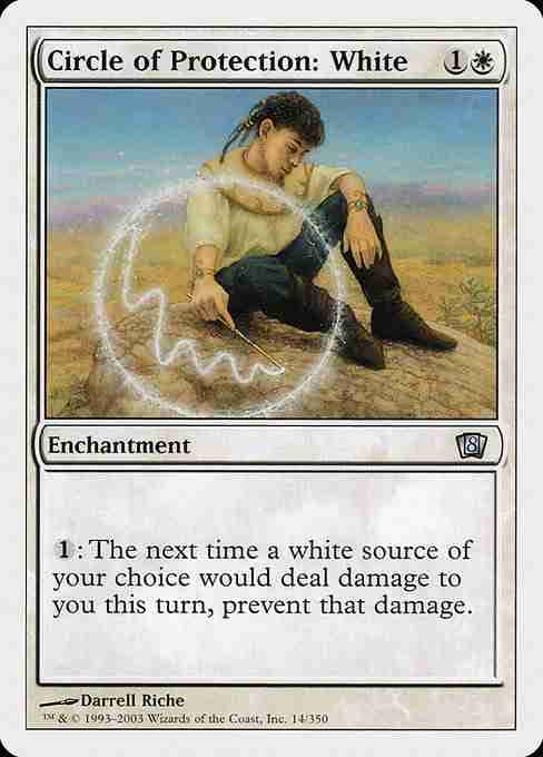 MTG Circle of Protection: White card