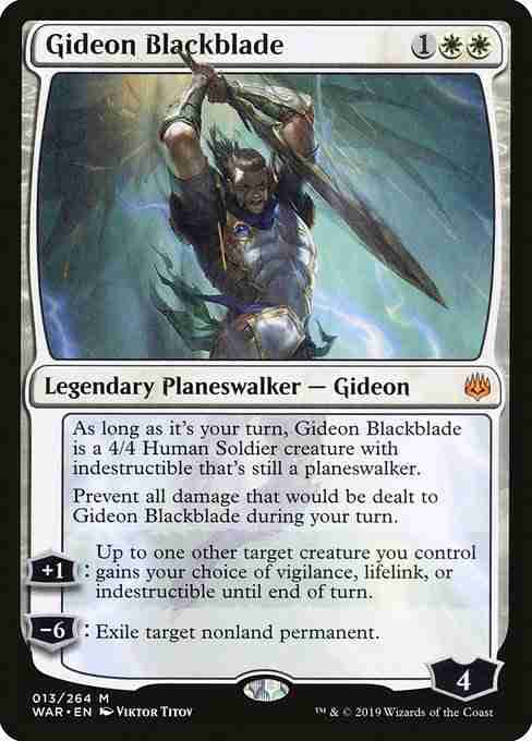 MTG Gideon Blackblade card