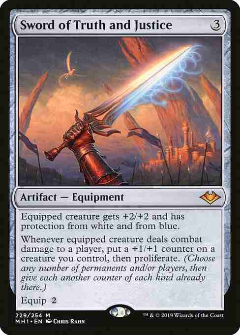 MTG Sword of Truth and Justice card