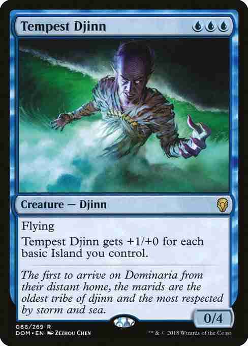 MTG Tempest Djinn card