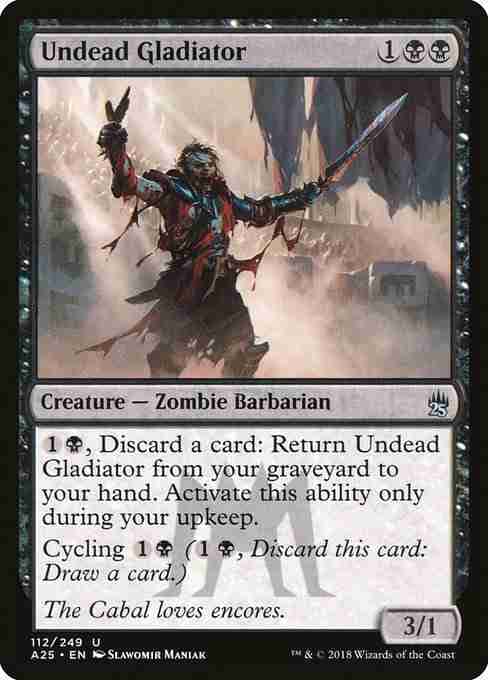 MTG Undead Gladiator card