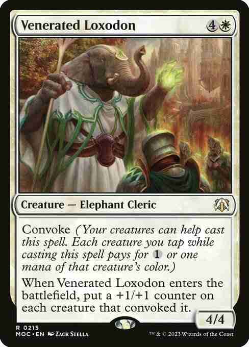 MTG Venerated Loxodon card