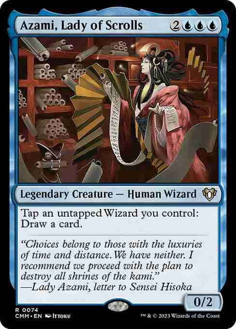 MTG Azami, Lady of Scrolls card