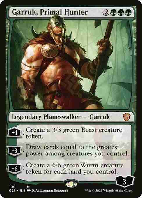 MTG Garruk, Primal Hunter card