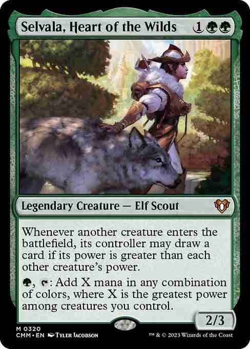MTG Selvala, Heart of the Wilds card