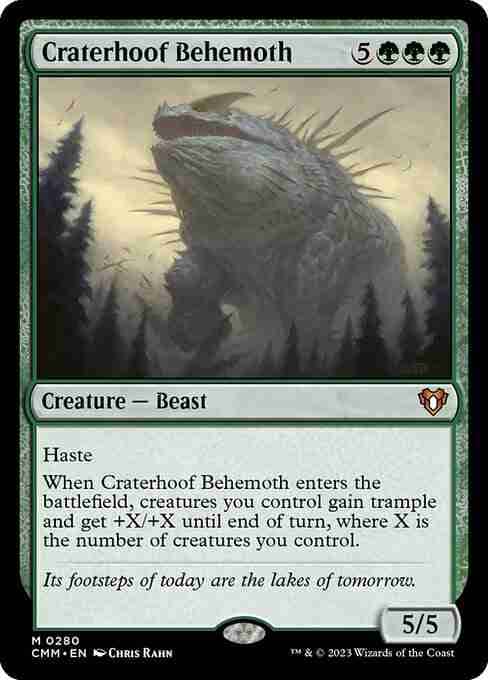 MTG Craterhoof Behemoth card