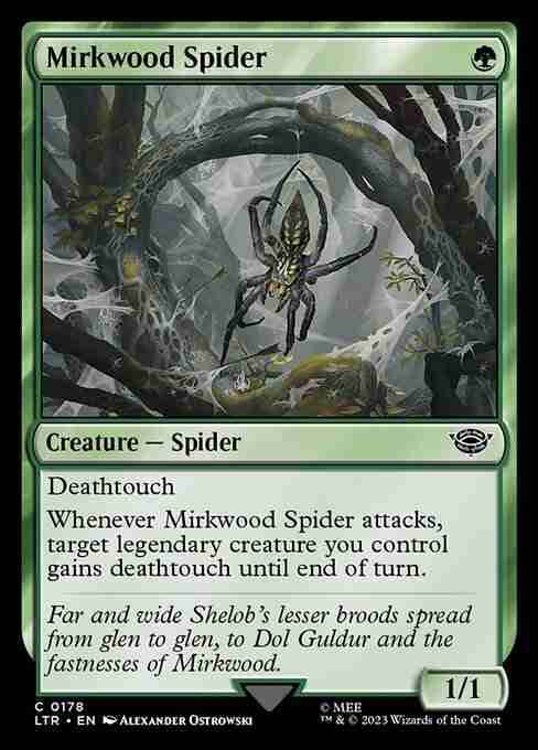 MTG Mirkwood Spider card