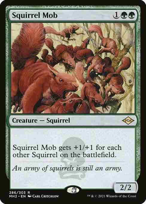 MTG Squirrel Mob card