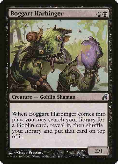 MTG Boggart Harbinger card
