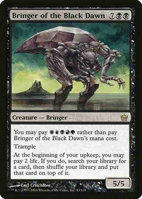MTG Bringer of the Black Dawn card