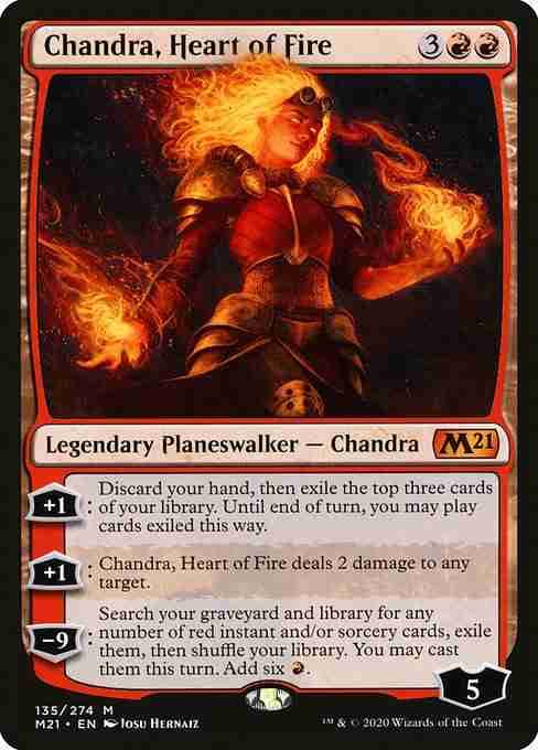 MTG Chandra, Heart of Fire card