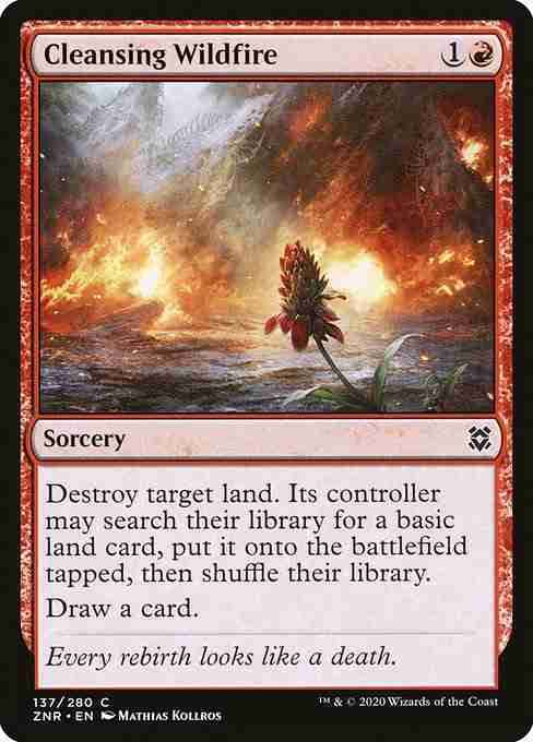 MTG Cleansing Wildfire card