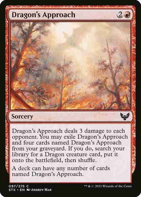 MTG Dragon's Approach card