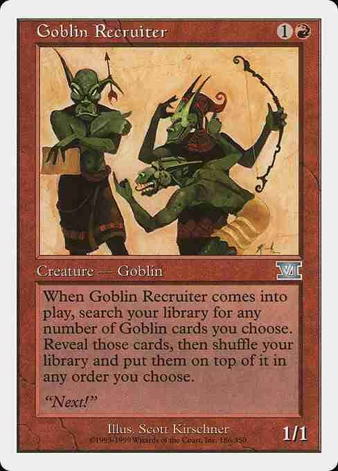 MTG Goblin Recruiter card