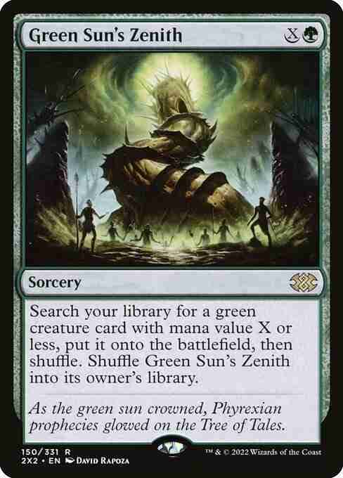 MTG Green Sun's Zenith card