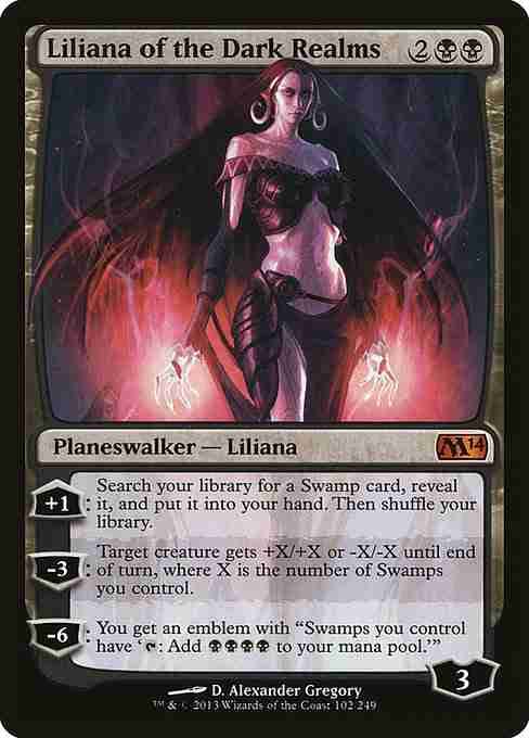 MTG Liliana of the Dark Realms card