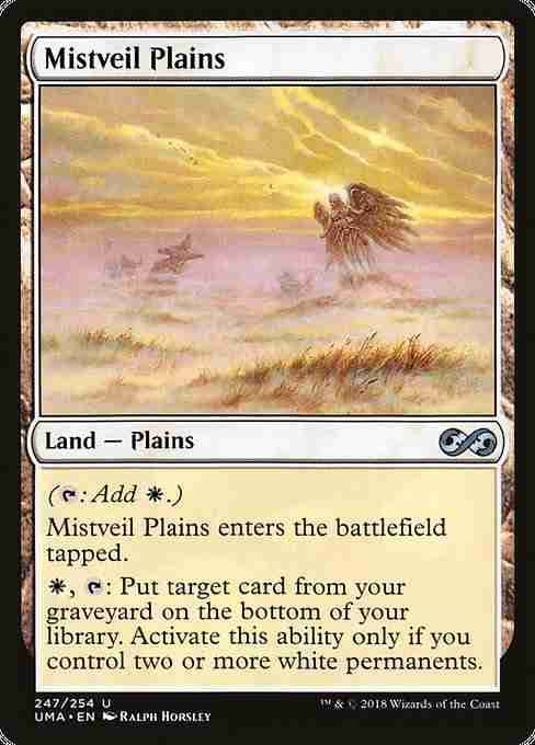 MTG Mistveil Plains card