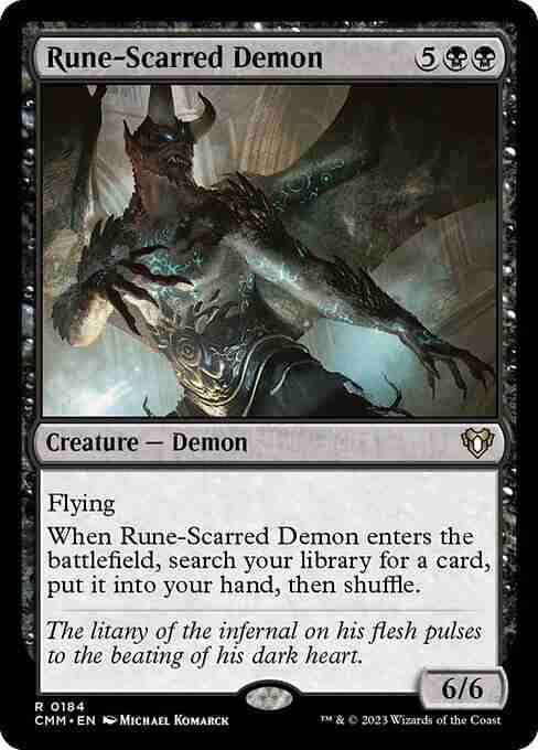 MTG Rune-Scarred Demon card