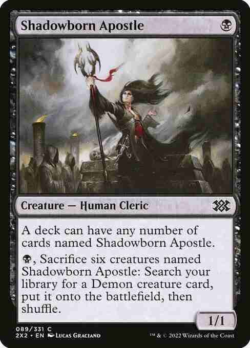 MTG Shadowborn Apostle card