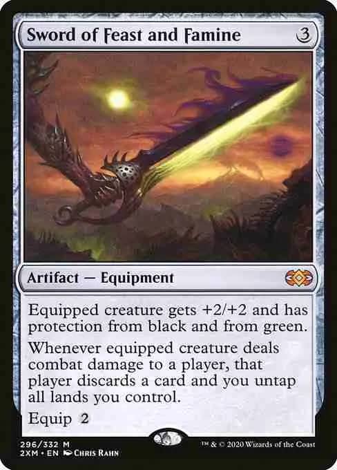 MTG Sword of Feast and Famine card
