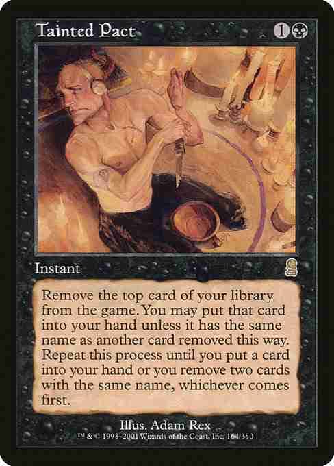 MTG Tainted Pact card