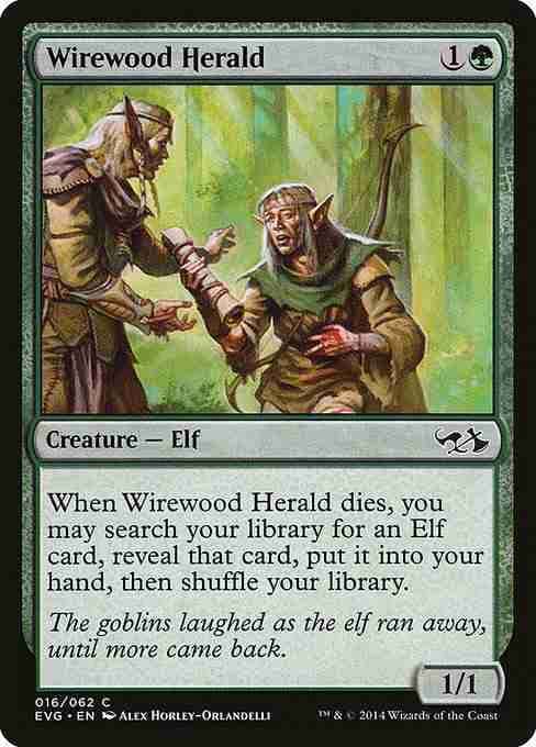 MTG Wirewood Herald card