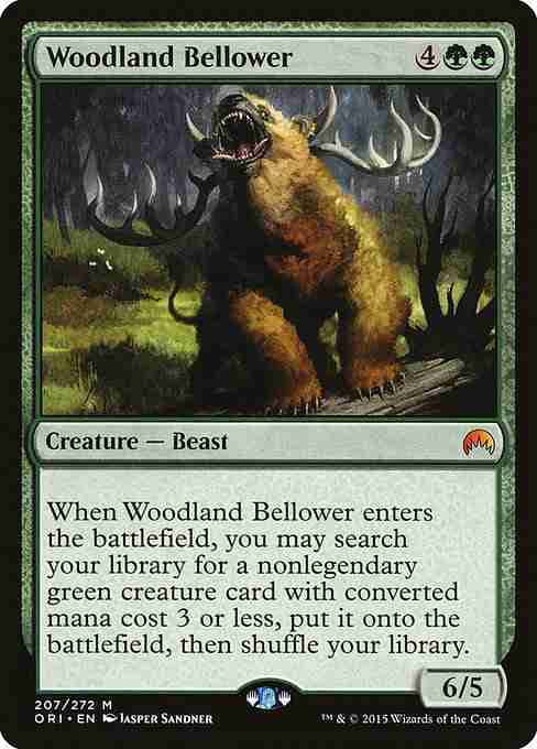 MTG Woodland Bellower card