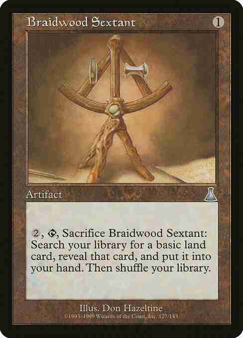 MTG Braidwood Sextant card