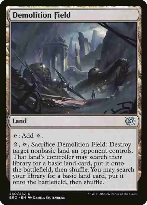 MTG Demolition Field card