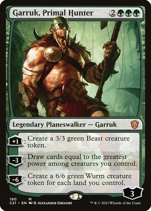 MTG Garruk, Primal Hunter card