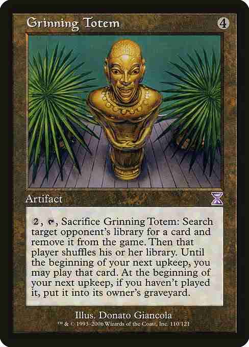MTG Grinning Totem card