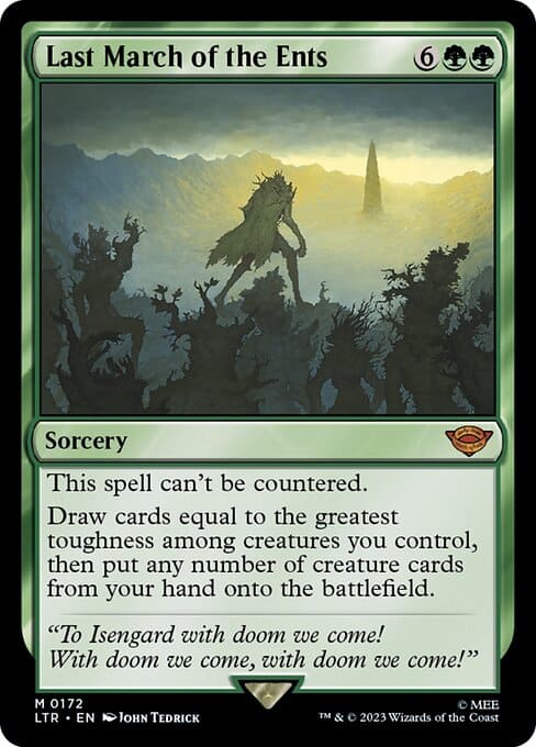 MTG Last March of the Ents card
