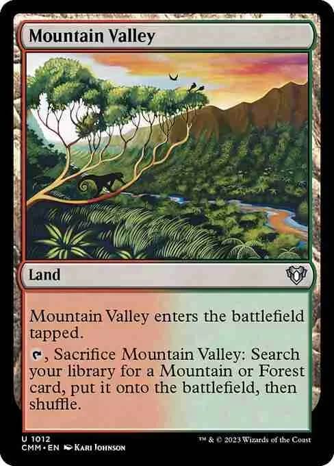 MTG Mountain Valley card
