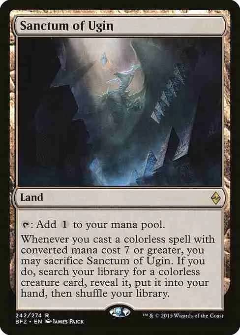 MTG Sanctum of Ugin card