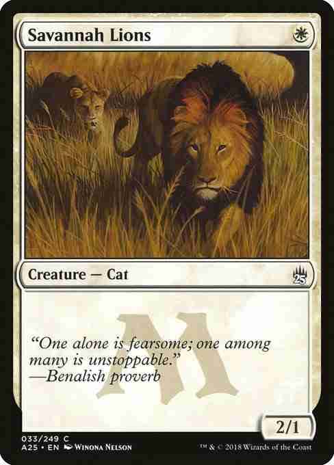 MTG Savannah Lions card