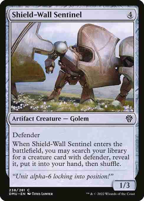 MTG Shield-Wall Sentinel card