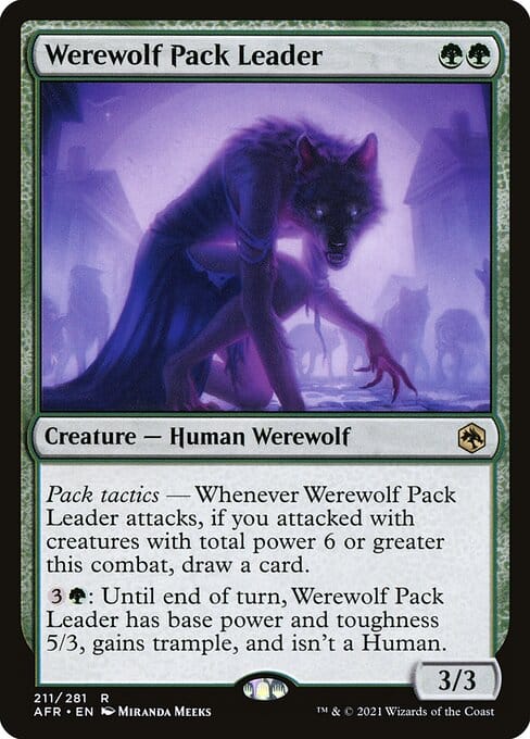 MTG Werewolf Pack Leader card
