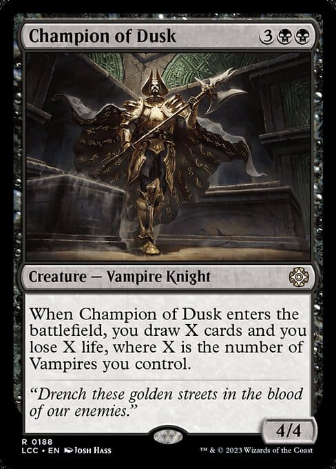 MTG Champion of Dusk card