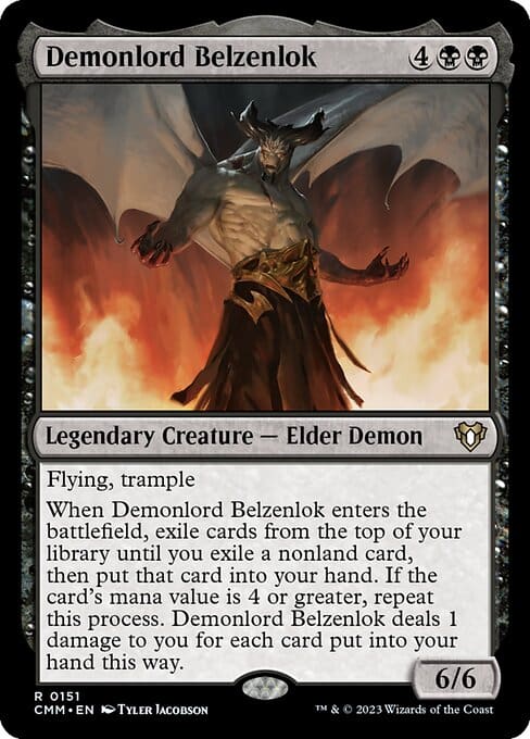 MTG Demonlord Belzenlok card