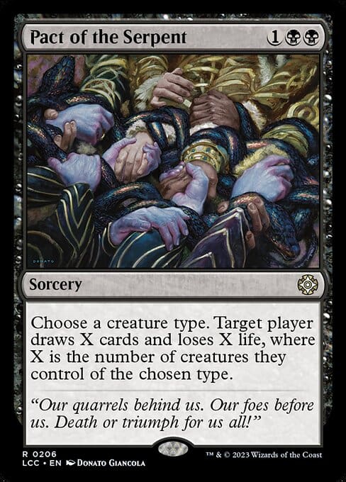 MTG Pact of the Serpent card