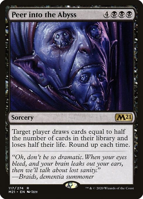MTG Peer Into the Abyss card