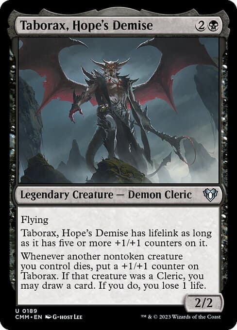 MTG Taborax, Hope's Demise card