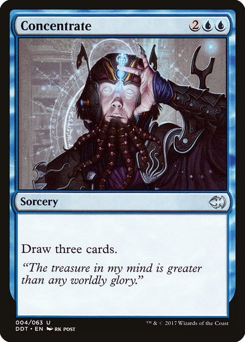 MTG Concentrate blue draw card