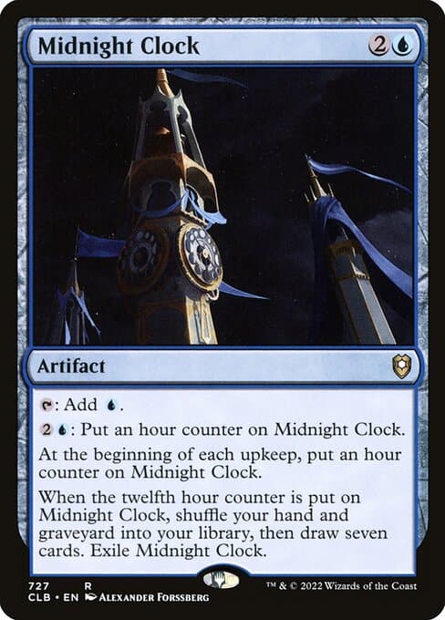MTG Midnight Clock card