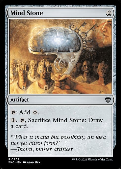 MTG Mind Stone card, one of the best artifact card draw cards