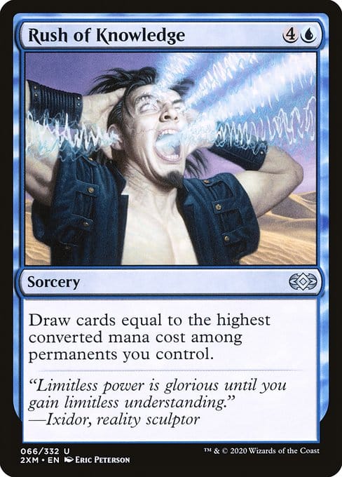 MTG Rush of Knowledge blue card draw card